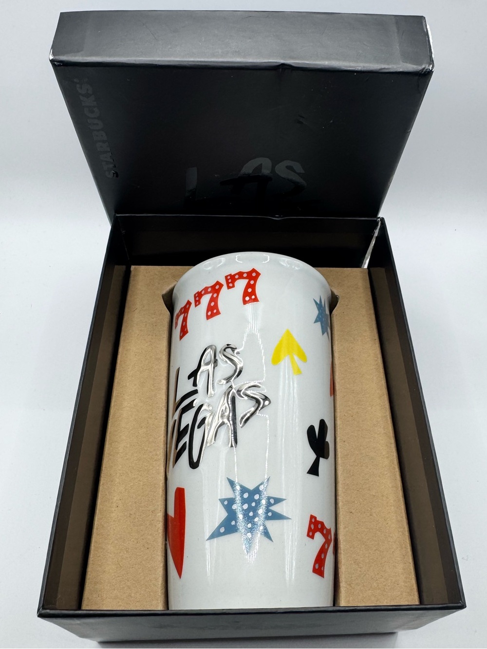 2018 Brand New Starbucks Las Vegas Ceramic 777 Tumbler Travel Mug With Box 10 oz